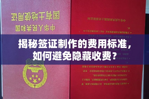 龙潭揭秘签证制作的费用标准，如何避免隐藏收费？