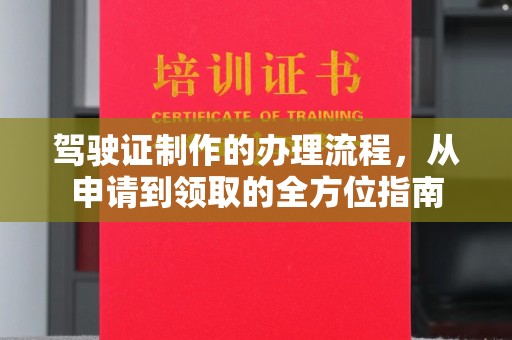 龙潭驾驶证制作的办理流程，从申请到领取的全方位指南
