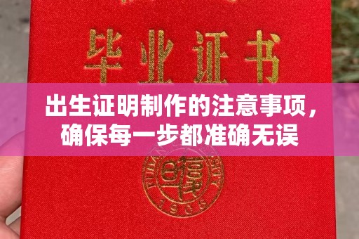 龙潭出生证明制作的注意事项，确保每一步都准确无误