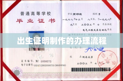 龙潭出生证明制作的办理流程