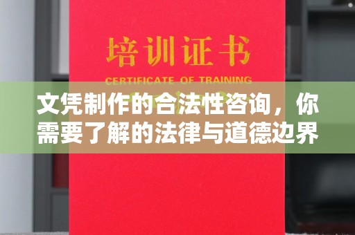 龙潭文凭制作的合法性咨询，你需要了解的法律与道德边界