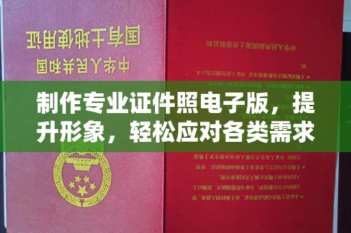 龙潭制作专业证件照电子版，提升形象，轻松应对各类需求