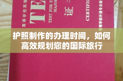 龙潭护照制作的办理时间，如何高效规划您的国际旅行
