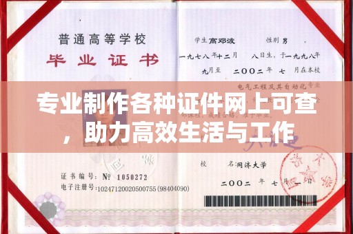 龙潭专业制作各种证件网上可查，助力高效生活与工作
