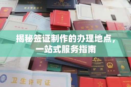 龙潭揭秘签证制作的办理地点，一站式服务指南