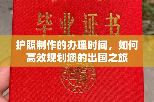 龙潭护照制作的办理时间，如何高效规划您的出国之旅