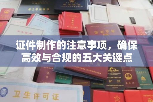 龙潭证件制作的注意事项，确保高效与合规的五大关键点