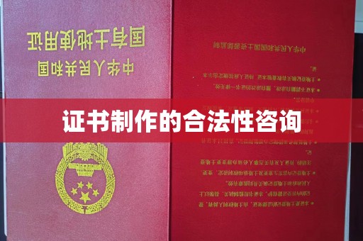 龙潭证书制作的合法性咨询