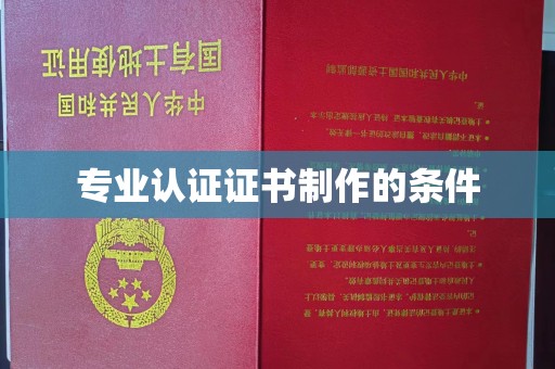 龙潭专业认证证书制作的条件
