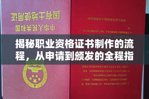 龙潭揭秘职业资格证书制作的流程，从申请到颁发的全程指南