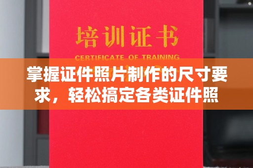 龙潭掌握证件照片制作的尺寸要求，轻松搞定各类证件照