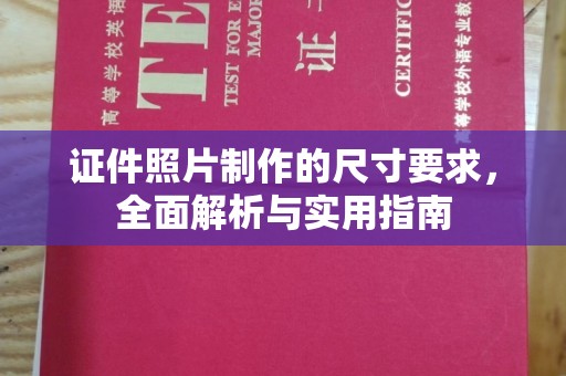 龙潭证件照片制作的尺寸要求，全面解析与实用指南